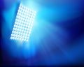 The stadium floodlights. Vector illustration. Royalty Free Stock Photo