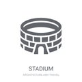 Stadium icon. Trendy Stadium logo concept on white background fr