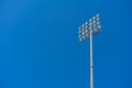 Stadium lamp and blue sky