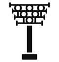 stadium light, light tower Isolated Vector Icon that can be easily modified or edited Royalty Free Stock Photo