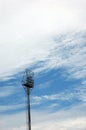 Stadium light poles Royalty Free Stock Photo