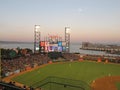 Stadium lights at a ballpark