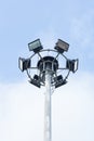 Stadium lights, isolated isolated on bule sky Royalty Free Stock Photo