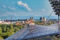 Olympiapark in Munich, Germany was constructed for the 1972 Summer Olympics