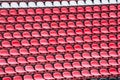 Stadium red seats Royalty Free Stock Photo