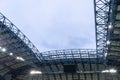 Stadium roof and lights on blue sky Royalty Free Stock Photo