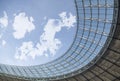 Stadium roof and the sky Royalty Free Stock Photo