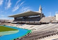 Stadium. Running track Royalty Free Stock Photo