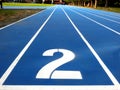 Stadium runway or athlete\'s track start number