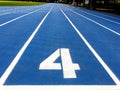 Stadium runway or athlete\'s track start number