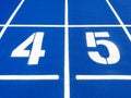 Stadium runway or athlete\'s track start number