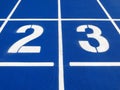 Stadium runway or athlete\'s track start number