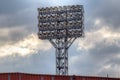 Stadium`s lighting tower Royalty Free Stock Photo
