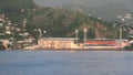 Stadium on sea coast. St. George`s, Grenada