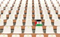 Stadium seat with flag of western sahara