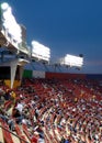 Stadium seating at Night Game Royalty Free Stock Photo