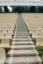 Stadium seats Royalty Free Stock Photo