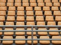 Stadium seats. Royalty Free Stock Photo