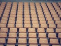 Stadium seats. Royalty Free Stock Photo