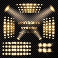 Stadium Spotlights Gold Set