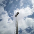 stadium spotlights Royalty Free Stock Photo