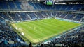 The stadium of the team `Zenit` during the match with Terek - view of the field and into the stands.