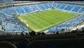 The stadium of the team `Zenit` during the match with Terek - view of the field and into the stands.