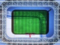 Stadium top 3d rendering the imaginary soccer arena