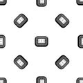 Stadium top view pattern seamless black Royalty Free Stock Photo