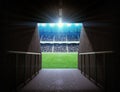 Stadium tunnel Royalty Free Stock Photo