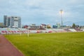 Morning view of Dinamo Bucuresti stadium Royalty Free Stock Photo