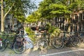 Stadsbeeld van Amsterdam, Cityscape of Amsterdam Royalty Free Stock Photo