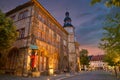 Stadt Nordhausen Rathaus with Roland figure in Germany Royalty Free Stock Photo