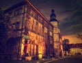 Stadt Nordhausen Rathaus with Roland figure in Germany Royalty Free Stock Photo