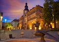 Stadt Nordhausen Rathaus with Roland figure in Germany Royalty Free Stock Photo