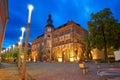 Stadt Nordhausen Rathaus with Roland figure in Germany Royalty Free Stock Photo