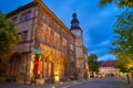 Stadt Nordhausen Rathaus with Roland figure in Germany Royalty Free Stock Photo