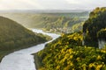 Stadt Wehlen and Elbe river from Bastei bridge, Germany Royalty Free Stock Photo
