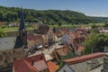 Stadt Wehlen in valley of river Labe Royalty Free Stock Photo