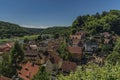 Stadt Wehlen in valley of river Labe Royalty Free Stock Photo