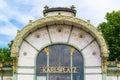 Stadtbahn pavilion on Karlsplatz square in Vienna, Austria Royalty Free Stock Photo