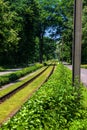 Stadtbahn railway in Bad Honnef Royalty Free Stock Photo