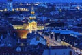 Stadtpfarrkirche in Graz at night Royalty Free Stock Photo