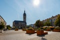 Stadtverwaltung mit Marienkirche auf dem