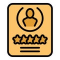 Staff acount icon vector flat Royalty Free Stock Photo