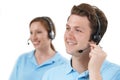 Staff Answering Calls In Customer Service Department Royalty Free Stock Photo