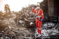 Staff dress tightly and have standard work. Standing in the dump It will be recycled