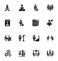 Staff Management Vector Icons 4