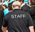 Staff member of an event