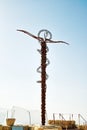 The Staff of Moses also called The Brazen Serpent sculpture by the artist Giovanni Fantoni on the top